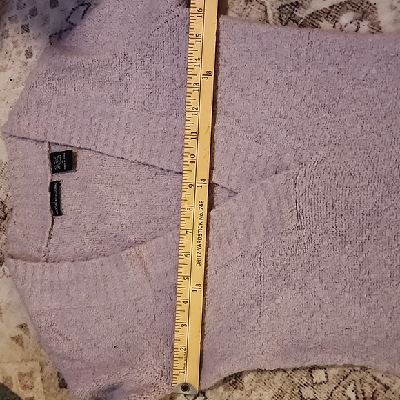 MODA INTERNATIONAL | Pale Lavendar Wool Blend Balletcore Sweater | S - Picture 6 of 7
